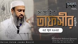 সাপ্তাহিক তাফসীর ২৫ জুন ২০২৫ | সুরাতু নামল ১১ |  Habibullah Mahmud Quasemi হাবিবুল্লাহ মাহমুদ কাসেমী